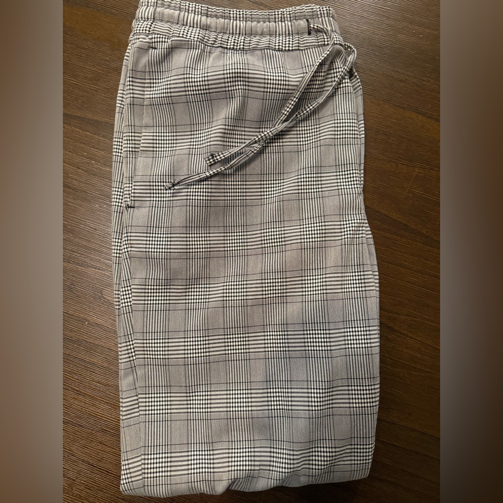 Men’s H&M Checked Slim Fit Pants Size Large